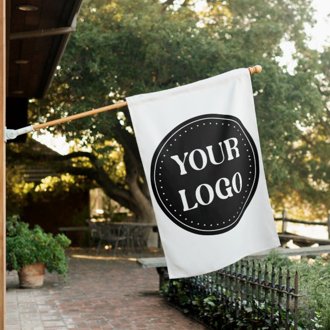 elegant, modern, refined, & editable.  house flag (In SItu)