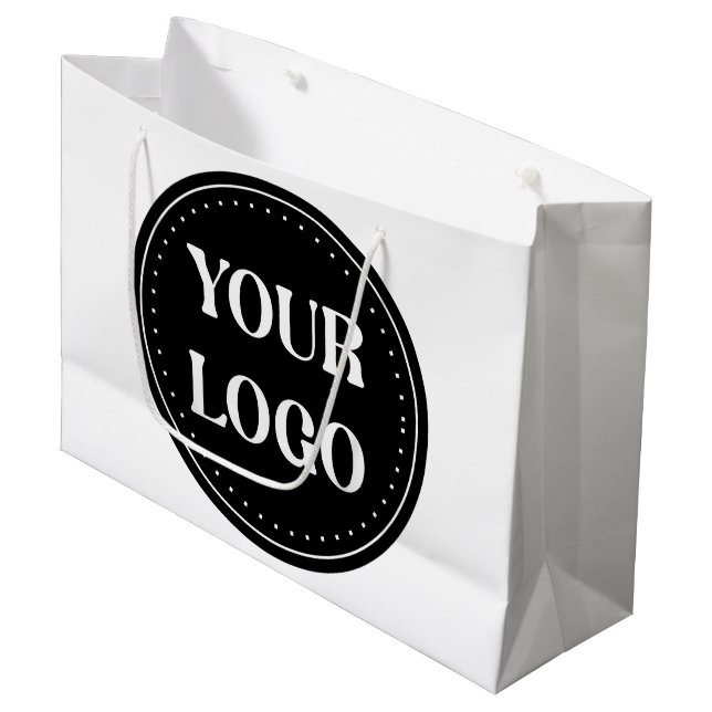 elegant, modern, refined, & editable.  large gift bag (Front Angled)