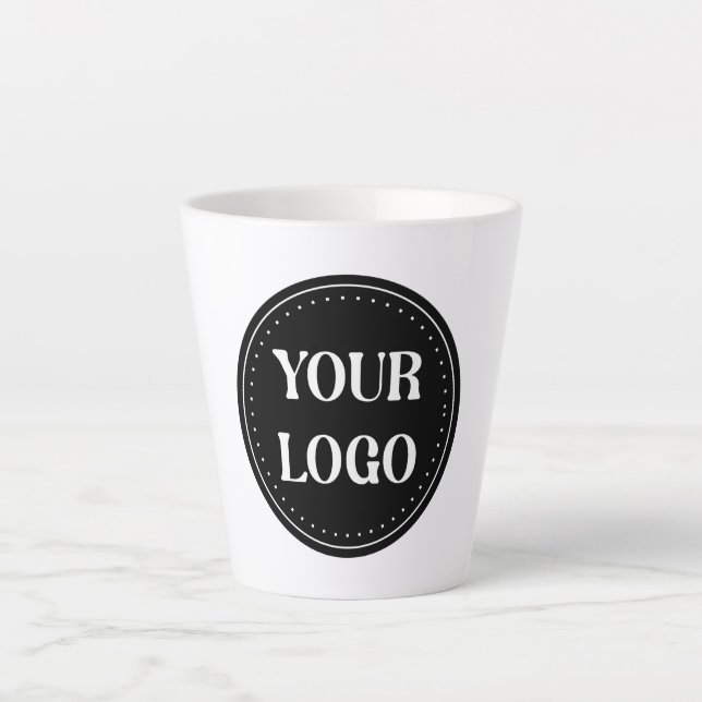 elegant, modern, refined, & editable.  latte mug (Front)