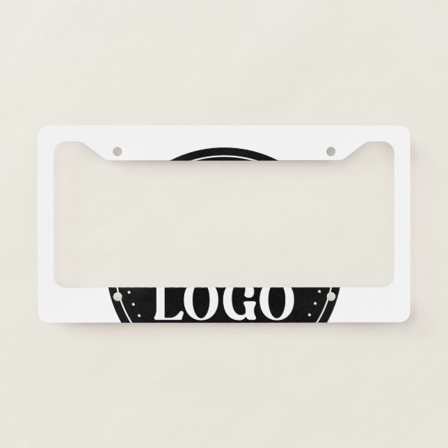 elegant, modern, refined, & editable.  license plate frame (Front)