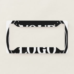 elegant, modern, refined, & editable. license plate frame