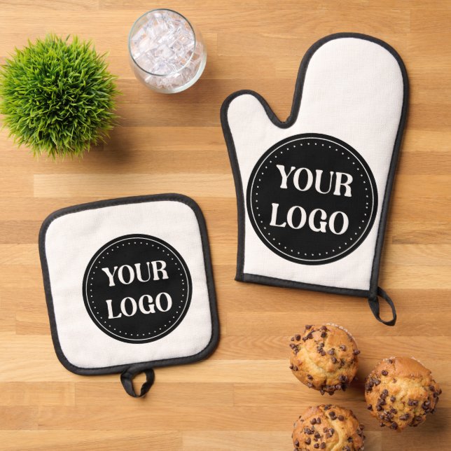 elegant, modern, refined, & editable.  oven mitt & pot holder set (Top Down)