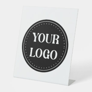 elegant, modern, refined, & editable.  pedestal sign