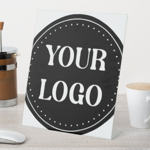 elegant, modern, refined, & editable. pedestal sign