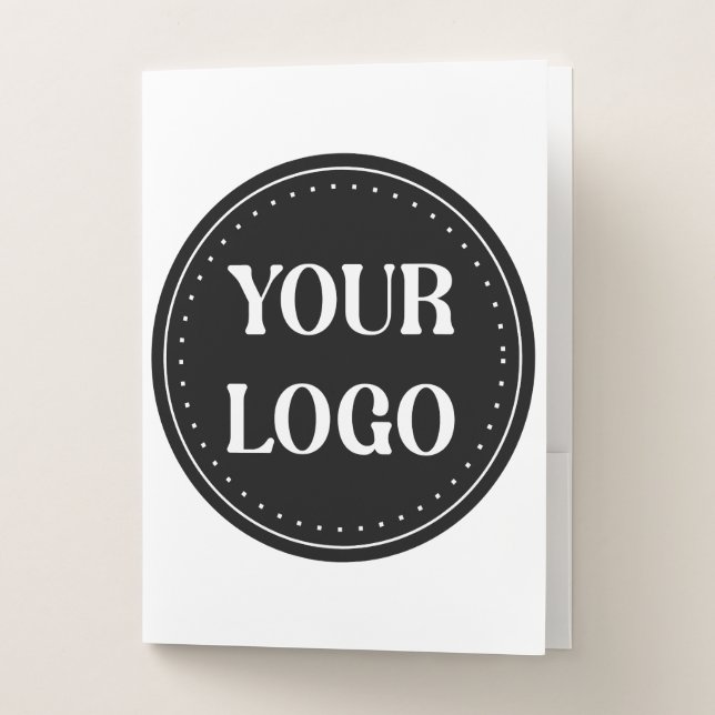 elegant, modern, refined, & editable.  pocket folder (Front)