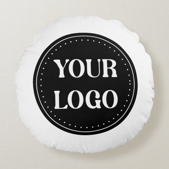 elegant, modern, refined, & editable.  round pillow (Front)