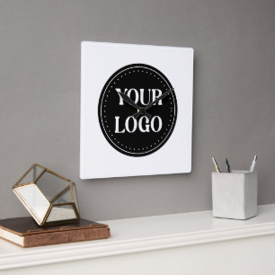 elegant, modern, refined, & editable.  square wall clock