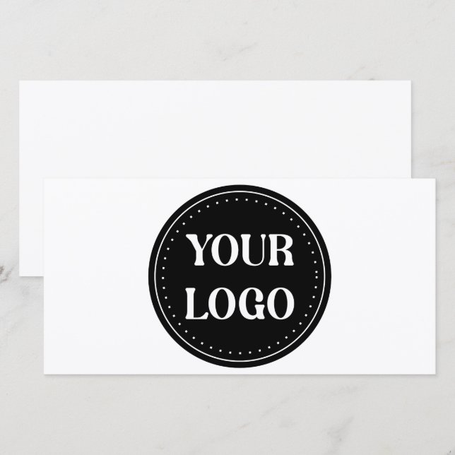 elegant, modern, refined, & editable.  thank you card (Front/Back)