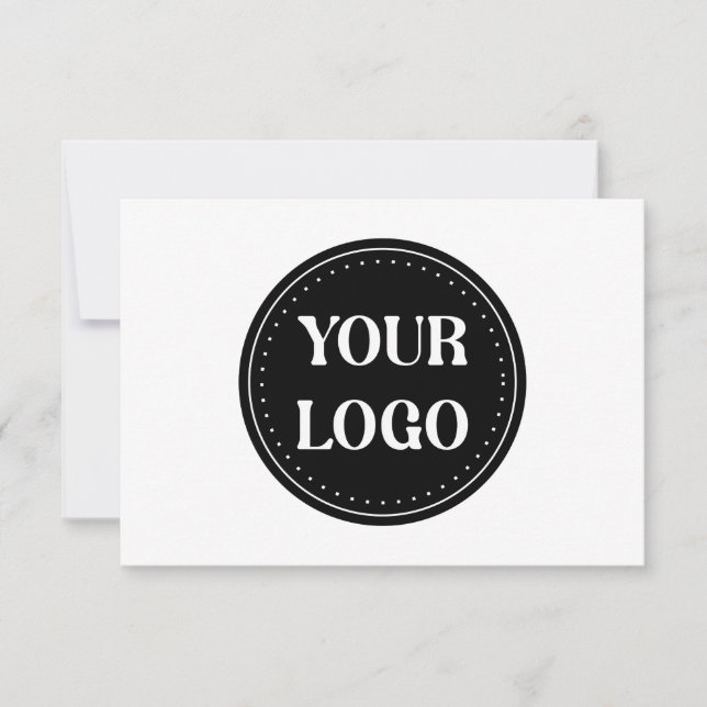 elegant, modern, refined, & editable.  thank you card (Front)
