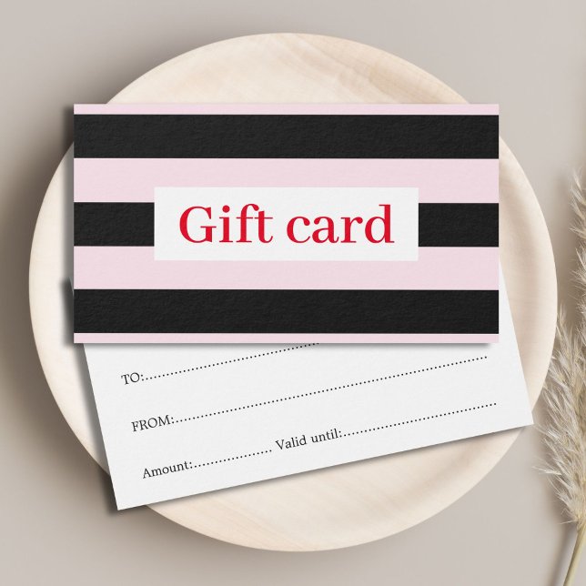 Elegant Modern Rose Black White Stripes (Creator Uploaded)