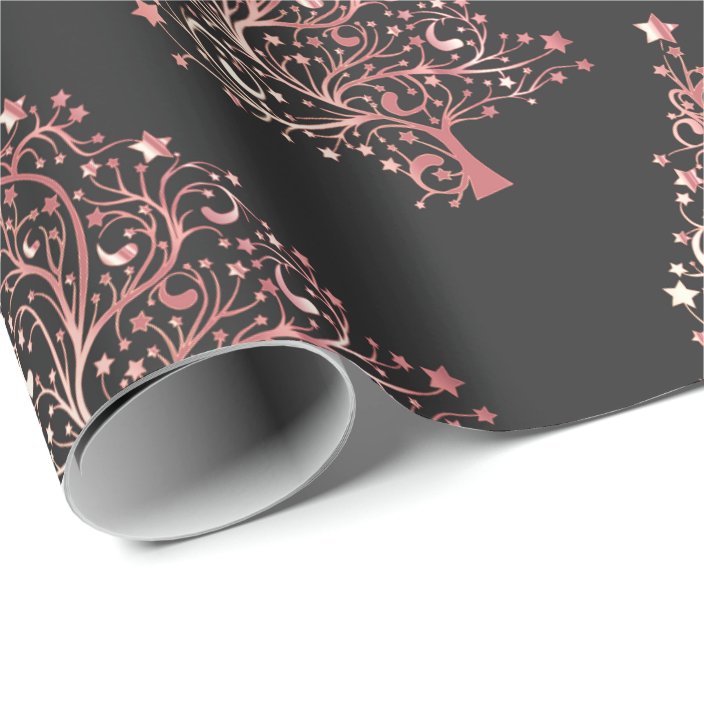 rose gold christmas wrapping paper