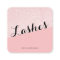 Elegant modern rose gold glitter pink lashes