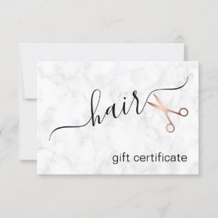 Hairstylist Gift Certificates Zazzle