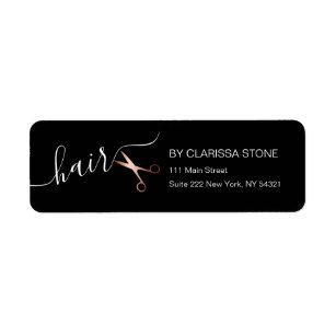 Hair Stylist Logo Invitations Stationery Zazzle