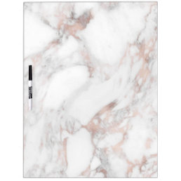 Elegant Modern Rose Marble Background Template Dry Erase Board