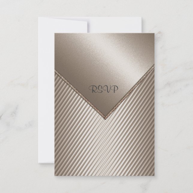 ELEGANT &MODERN RSVP CARDS  IDODESIGNS, IDO (Front)