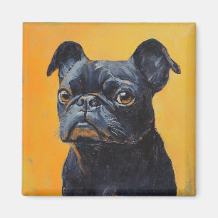 Elegant Modern Rustic Simple Custom Pet Photo Magnet