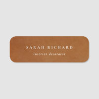 Elegant Modern Rustic Tan Leather Texture Custom