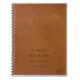 Elegant Modern Rustic Tan Leather Texture Custom Notebook | Zazzle