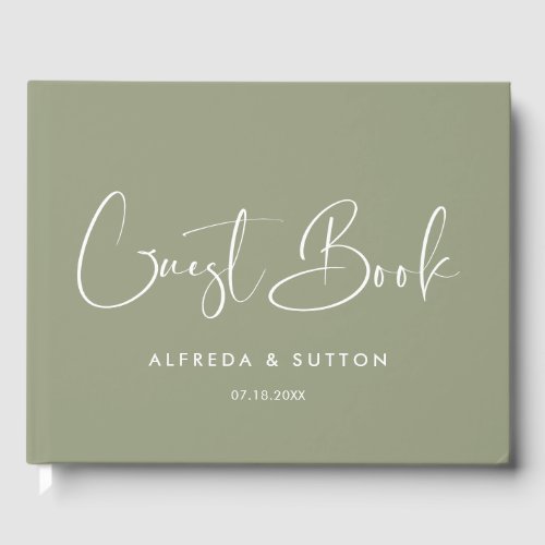 Elegant & modern sage green wedding