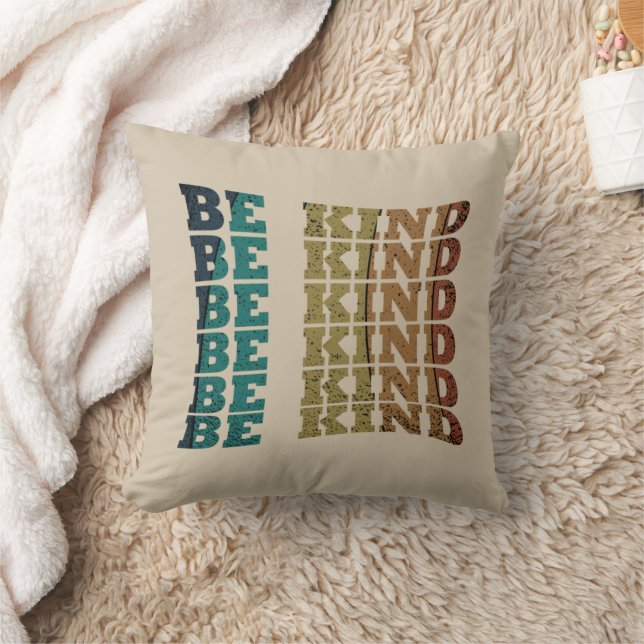 Elegant modern script be kind kindness throw pillow (Blanket)