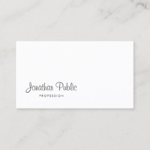 Elegant Modern Script Chic Design Sophisticated Business Card