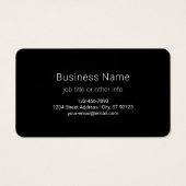 Elegant Modern Script Editable Black Text Writing (Back)