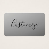 Elegant Modern Script Editable Black Text Writing (Front)