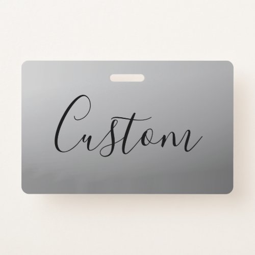 Elegant Modern Script Editable Black Text Writing Badge