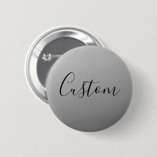 Elegant Modern Script Editable Black Text Writing Button