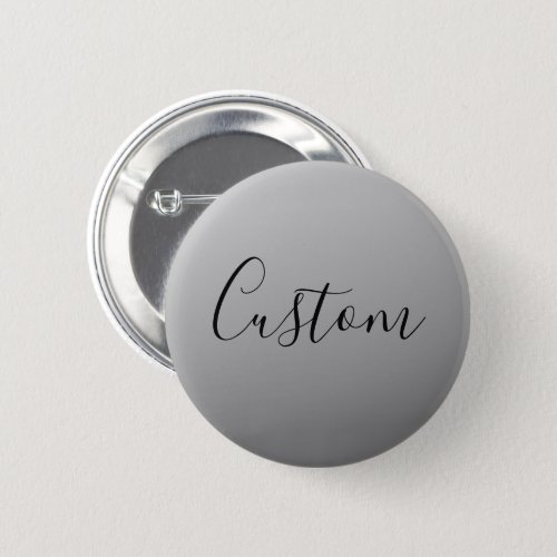 Elegant Modern Script Editable Black Text Writing Button