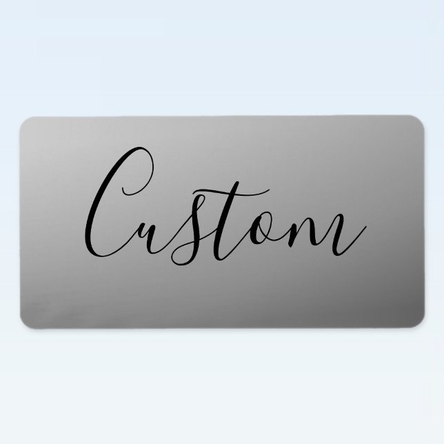Elegant Modern Script Editable Black Text Writing Label (Creator Uploaded)