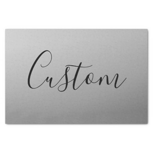 Elegant Modern Script Editable Black Text Writing Tissue Paper