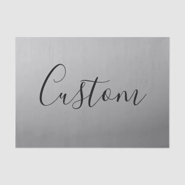 Elegant Modern Script Editable Black Text Writing Tissue Paper | Zazzle
