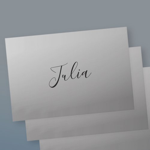 Elegant Modern Script Editable Black Text Writing Wrapping Paper Sheets