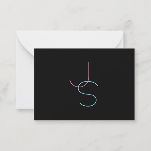 Elegant Modern Script Editable Text Writing Note Card