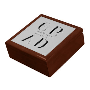 elegant modern script graduation gift box