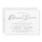 Elegant modern script minimalist rehearsal dinner 