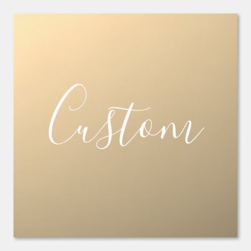 Elegant Modern Script Monogram or Word  Golden Wallpaper