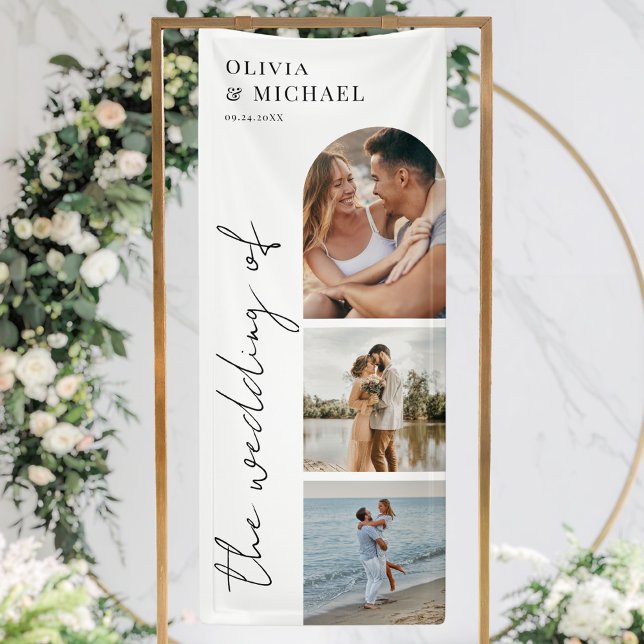 Elegant Modern Script Photo Wedding Banner (Creator Uploaded)