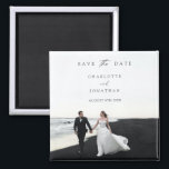 Elegant Modern Script Photo Wedding Save The Date Magnet<br><div class="desc">Elegant Modern Script Photo Wedding Save The Date magnet</div>