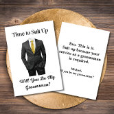 Minimalist Groomsmen Info Card
