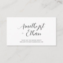 Elegant Modern Script Wedding Website