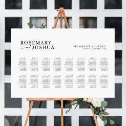 Elegant Modern Seating Chart Find Your Seat