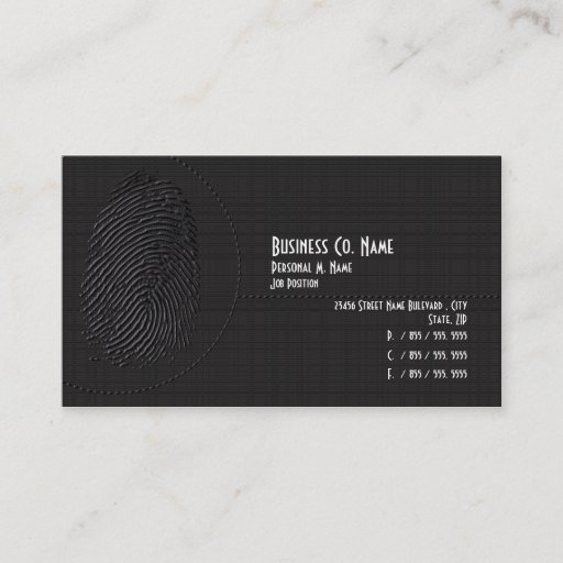 Customizable Elegant Modern Security Private Investigations Business Card Template