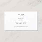  Elegant Modern Silver Circles  Business Card (Back)