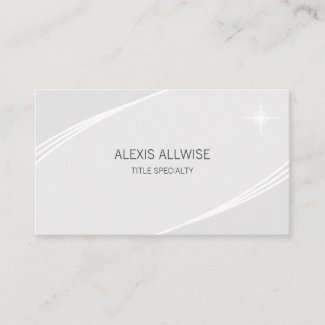 Elegant Modern Silver Gray & White