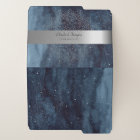 Elegant Modern Silver Mandala Stripe Navy Blue