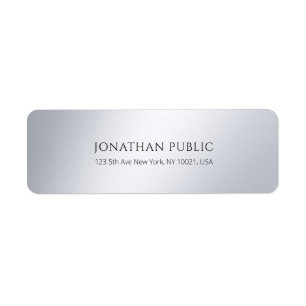 Elegant Modern Simple Chic Return Address Label