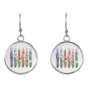 Elegant Modern Simple Custom Add Your Own photo Earrings